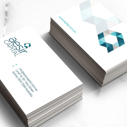 Branding and visual identity business cards