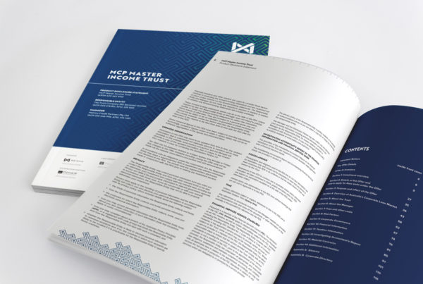 MCP Master Income Trust Annual Report Design